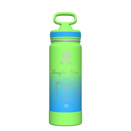 Actives Ombre Water Bottle With Straw Lid - customized