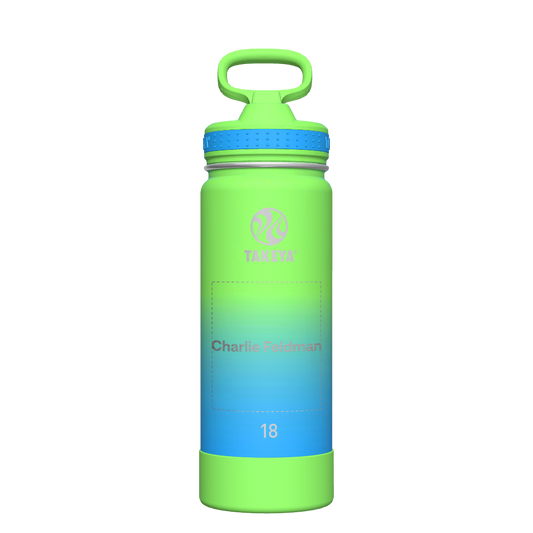 Actives Ombre Water Bottle With Straw Lid - customized