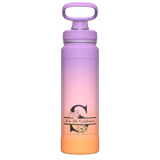 Actives Ombre Water Bottle With Spout Lid - customized