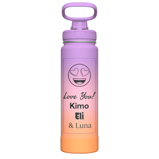 Actives Ombre Water Bottle With Spout Lid - customized