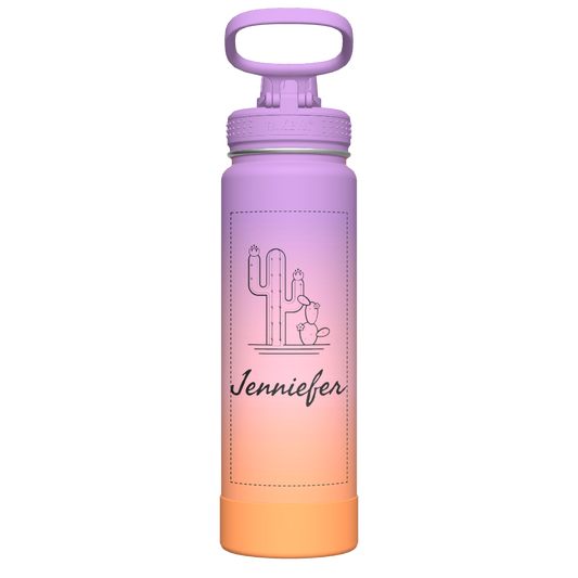Actives Ombre Water Bottle With Spout Lid - customized
