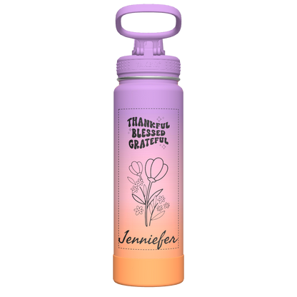 Actives Ombre Water Bottle With Spout Lid - customized
