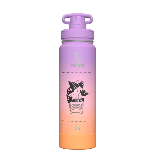 Actives Ombre Water Bottle With Spout Lid - customized