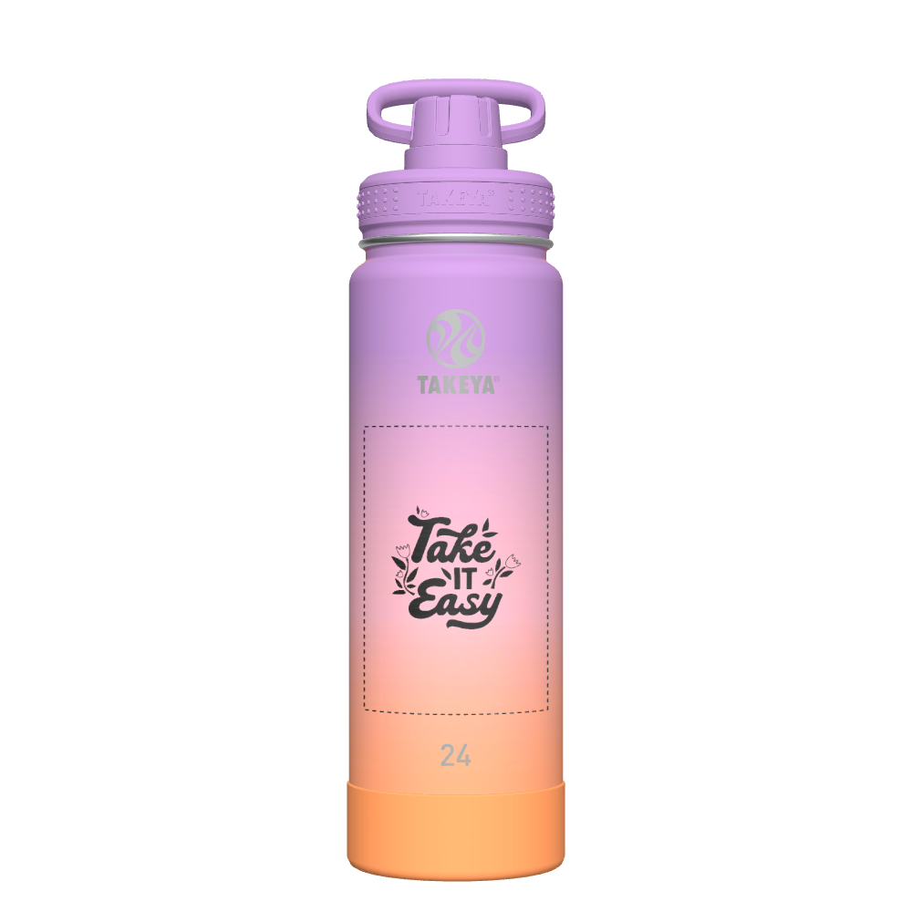 Actives Ombre Water Bottle With Spout Lid - customized