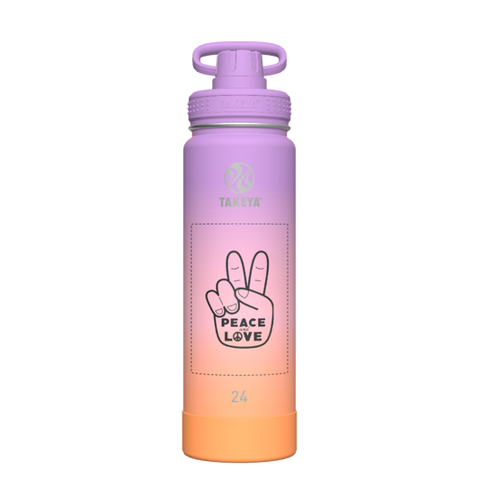 Actives Ombre Water Bottle With Spout Lid - customized