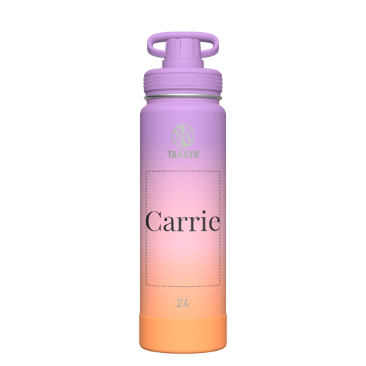 Actives Ombre Water Bottle With Spout Lid - customized