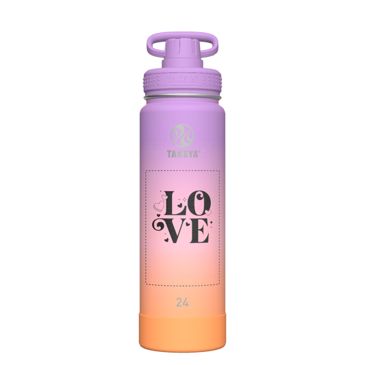 Actives Ombre Water Bottle With Spout Lid - customized