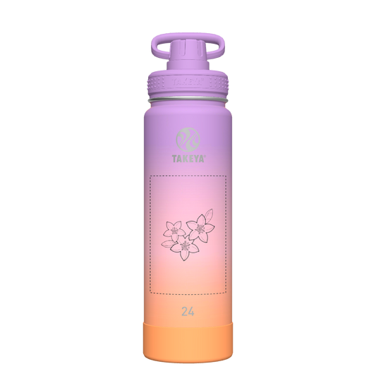 Actives Ombre Water Bottle With Spout Lid - customized
