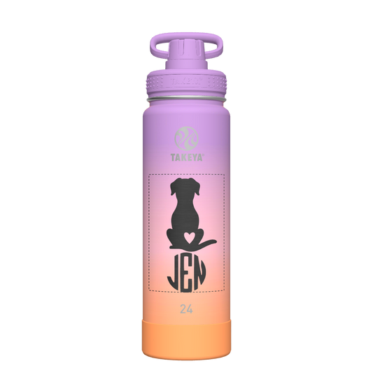 Actives Ombre Water Bottle With Spout Lid - customized