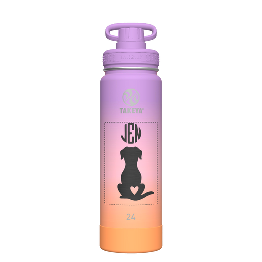 Actives Ombre Water Bottle With Spout Lid - customized