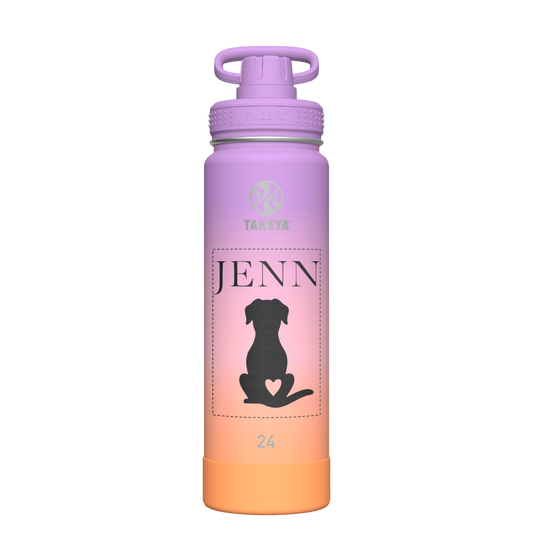 Actives Ombre Water Bottle With Spout Lid - customized