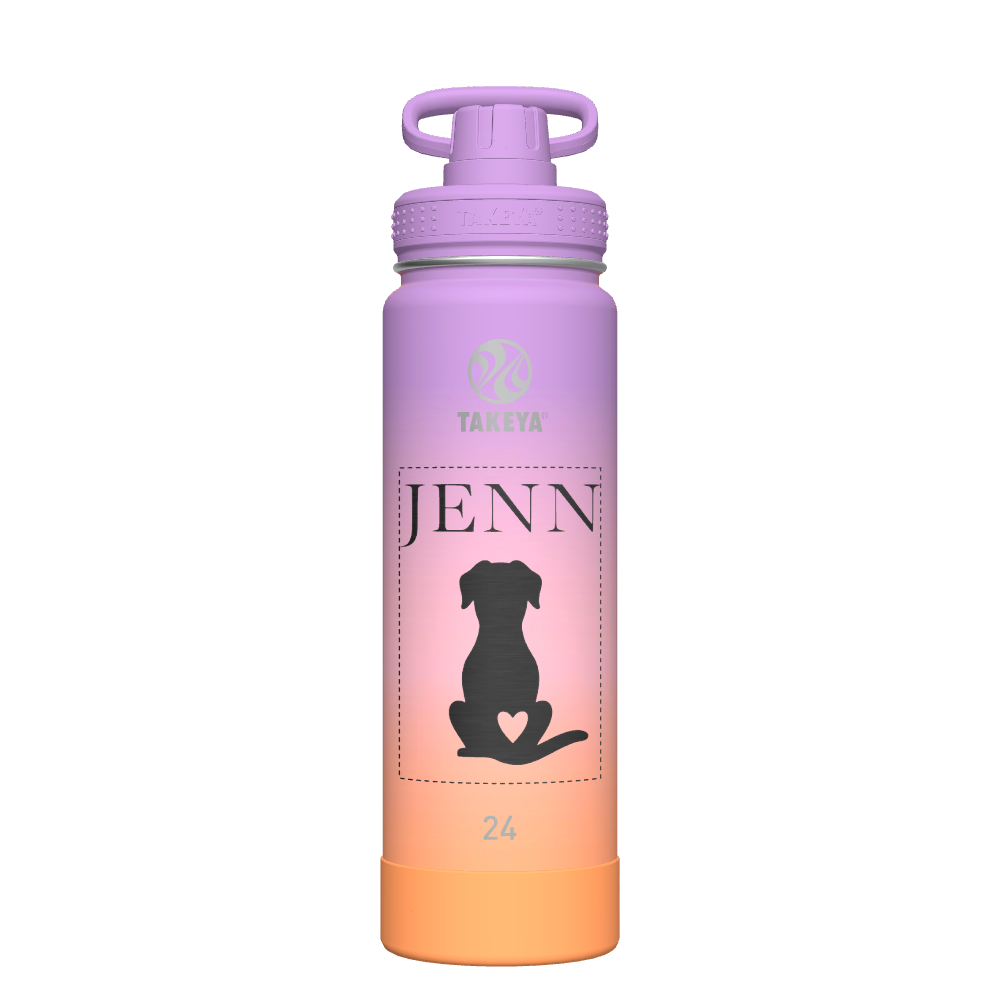 Actives Ombre Water Bottle With Spout Lid - customized