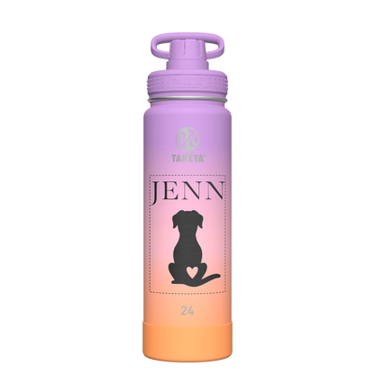 Actives Ombre Water Bottle With Spout Lid - customized