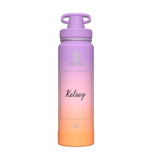 Actives Ombre Water Bottle With Spout Lid - customized