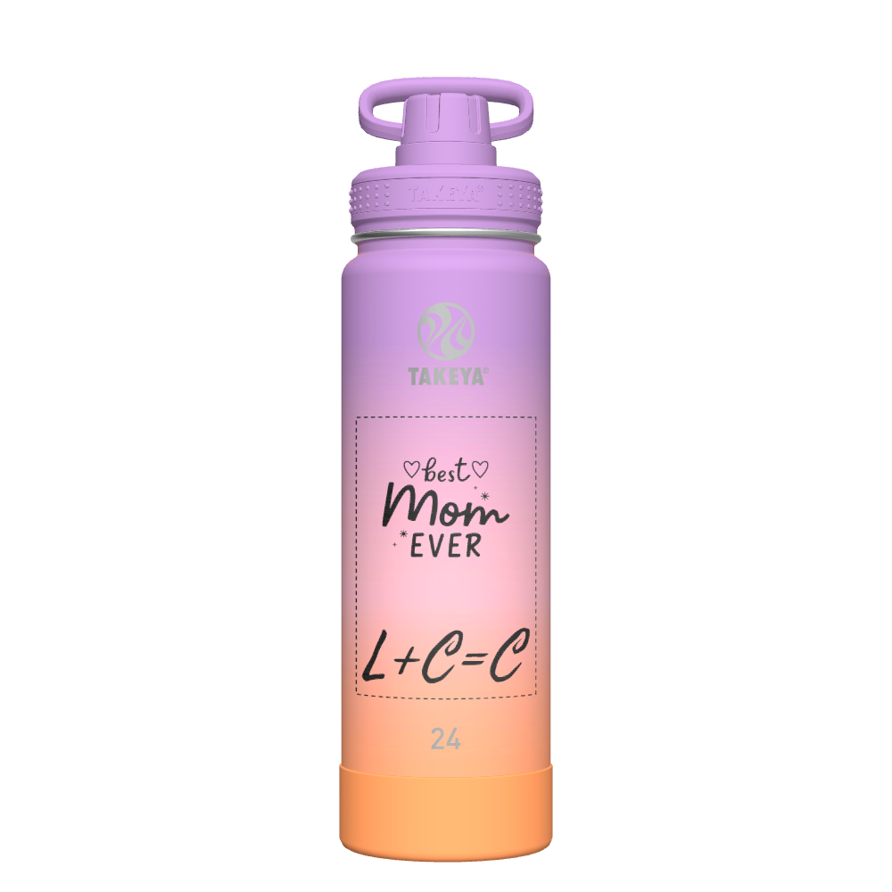 Actives Ombre Water Bottle With Spout Lid - customized