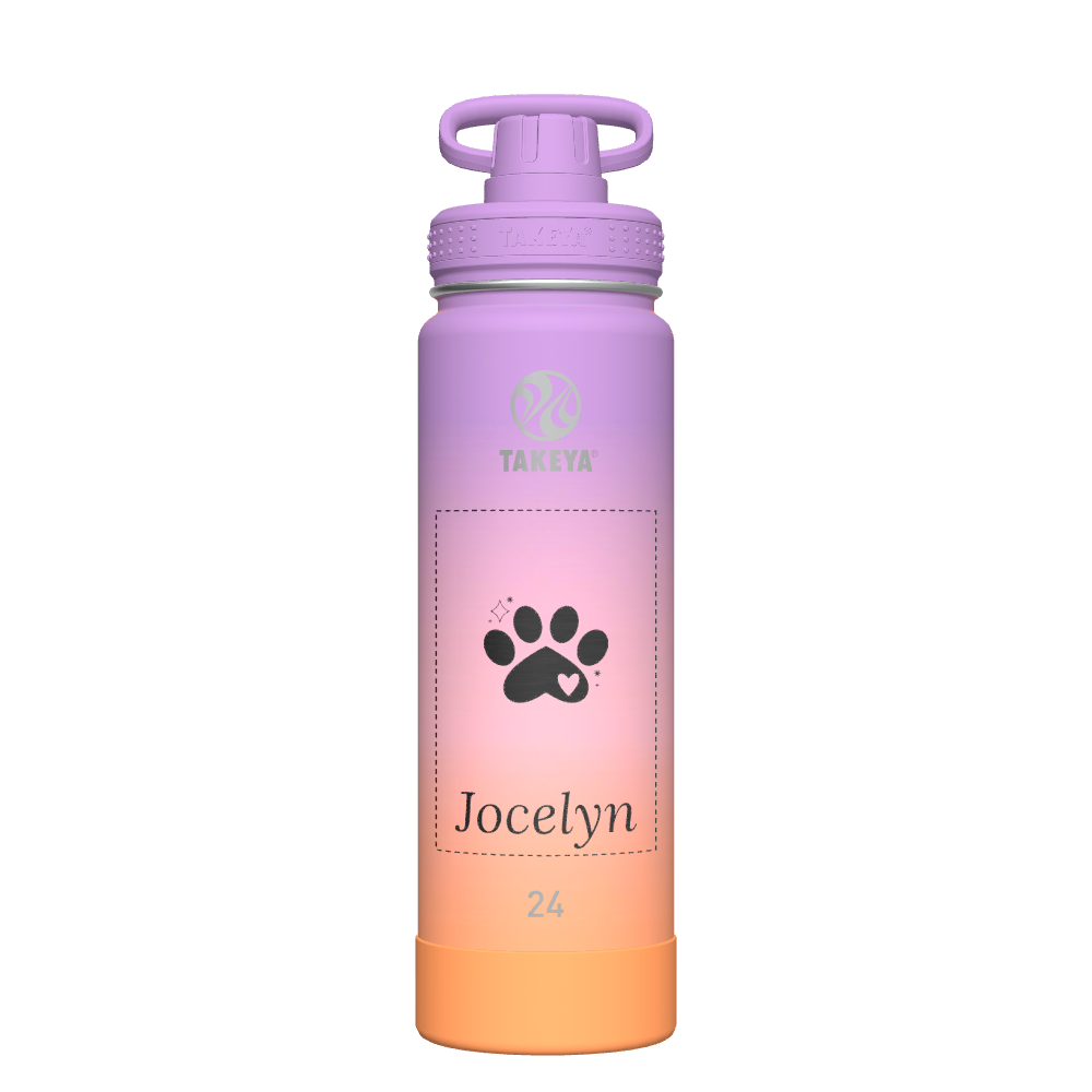 Actives Ombre Water Bottle With Spout Lid - customized
