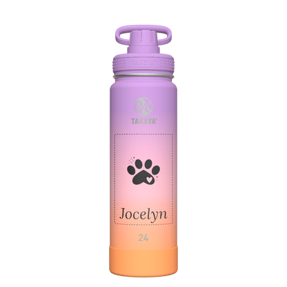 Actives Ombre Water Bottle With Spout Lid - customized
