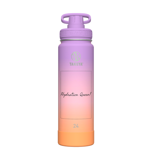 Actives Ombre Water Bottle With Spout Lid - customized