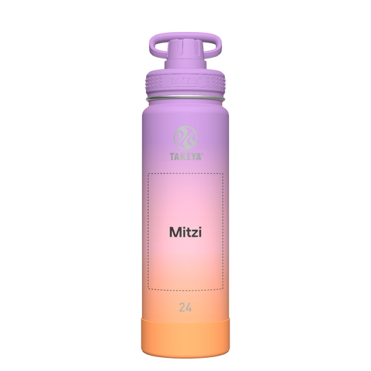 Actives Ombre Water Bottle With Spout Lid - customized