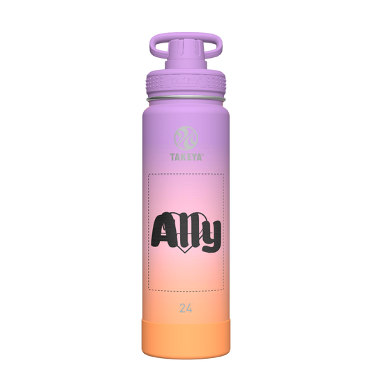 Actives Ombre Water Bottle With Spout Lid - customized