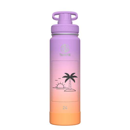 Actives Ombre Water Bottle With Spout Lid - customized