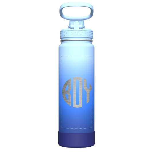 Actives Ombre Water Bottle With Spout Lid - customized