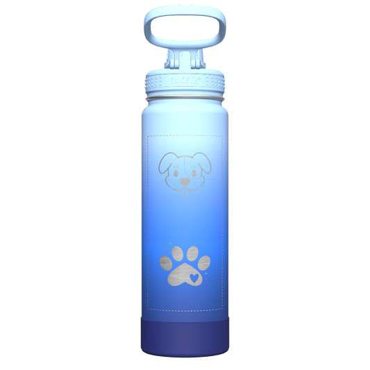 Actives Ombre Water Bottle With Spout Lid - customized