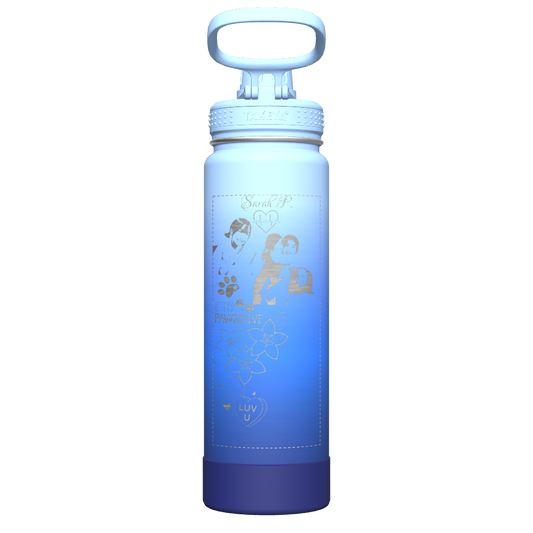 Actives Ombre Water Bottle With Spout Lid - customized