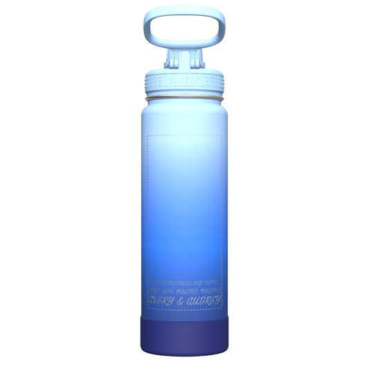 Actives Ombre Water Bottle With Spout Lid - customized
