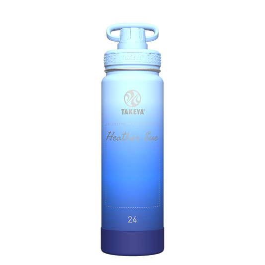 Actives Ombre Water Bottle With Spout Lid - customized