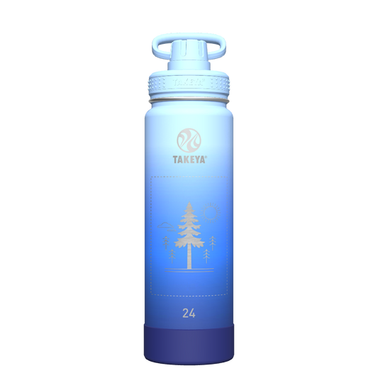 Actives Ombre Water Bottle With Spout Lid - customized