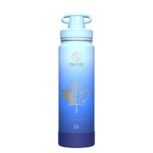 Actives Ombre Water Bottle With Spout Lid - customized