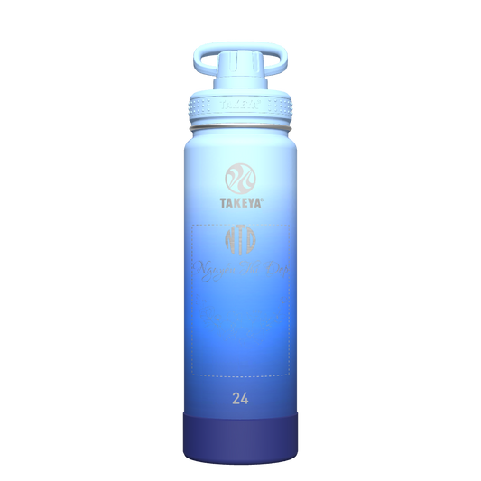 Actives Ombre Water Bottle With Spout Lid - customized