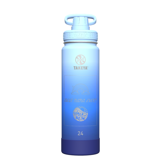 Actives Ombre Water Bottle With Spout Lid - customized