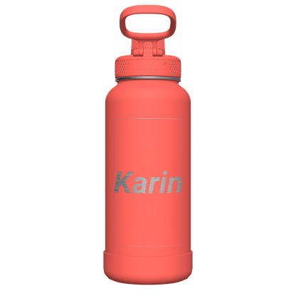 Sport Water Bottle With Spout Lid - customized