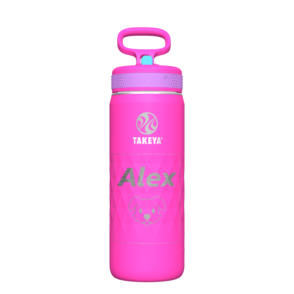 Kids Sport Water Bottle with Straw Lid - customized