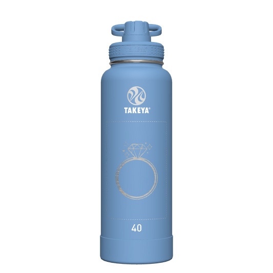 Actives Water Bottle With Spout Lid - customized