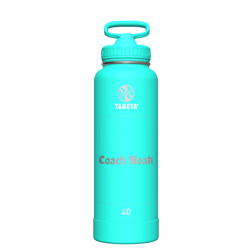 Actives Water Bottle With Straw Lid - customized