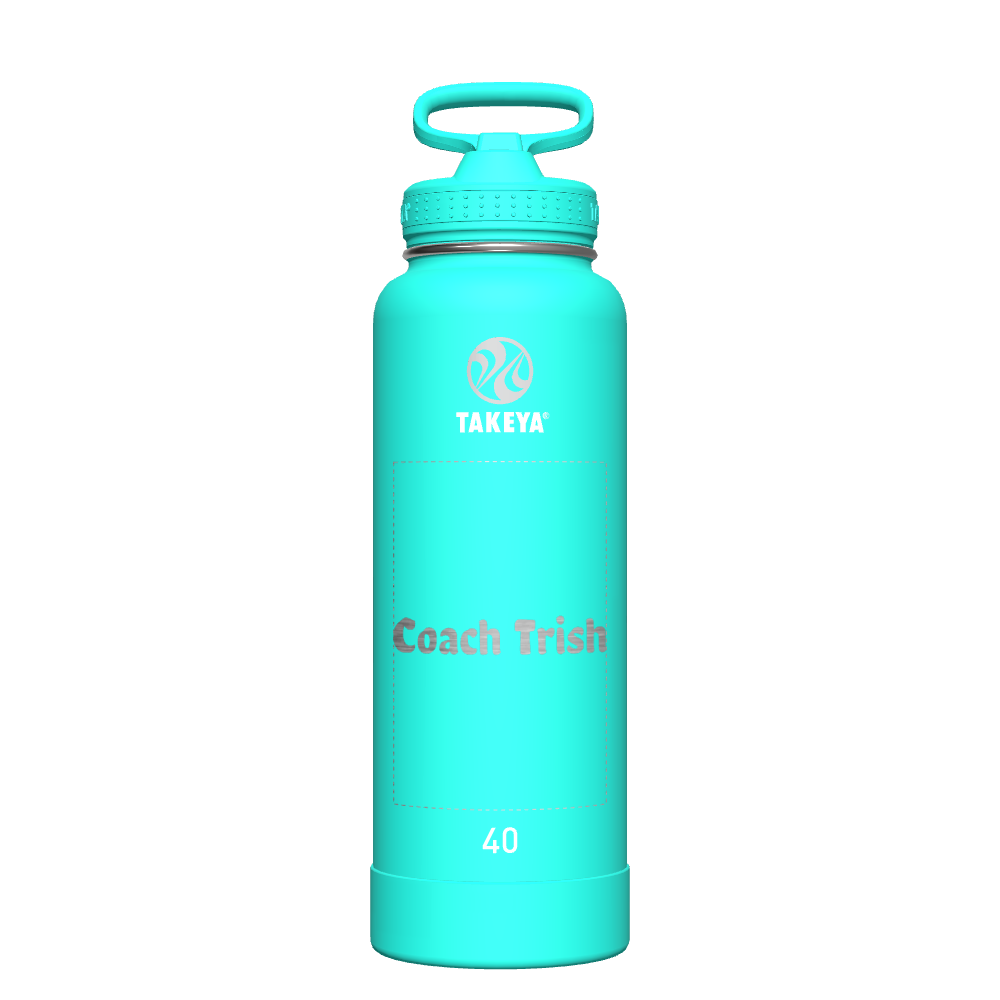 Actives Water Bottle With Straw Lid - customized