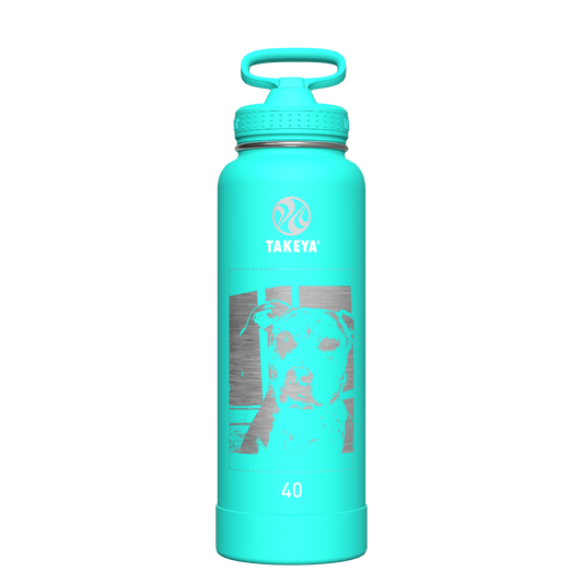 Actives Water Bottle With Straw Lid - customized