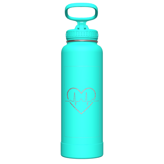 Actives Water Bottle With Straw Lid - customized