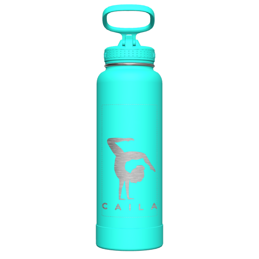 Actives Water Bottle With Straw Lid - customized