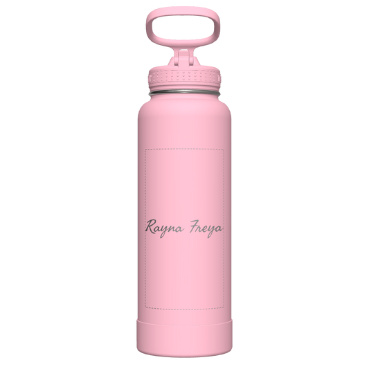 Actives Water Bottle With Straw Lid - customized