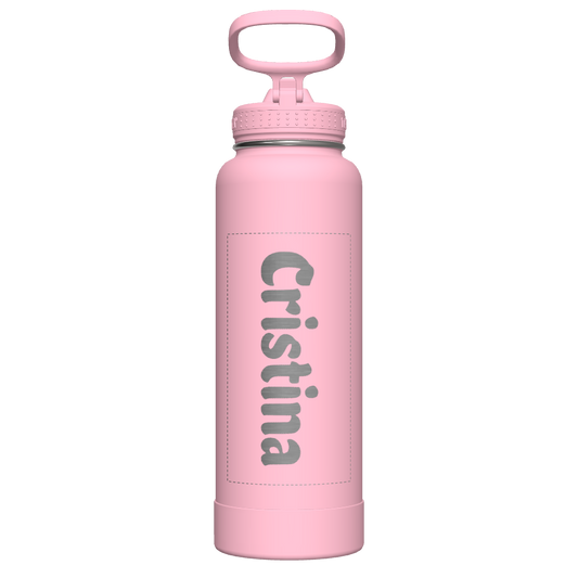 Actives Water Bottle With Straw Lid - customized