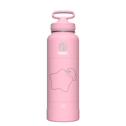 Actives Water Bottle With Straw Lid - customized