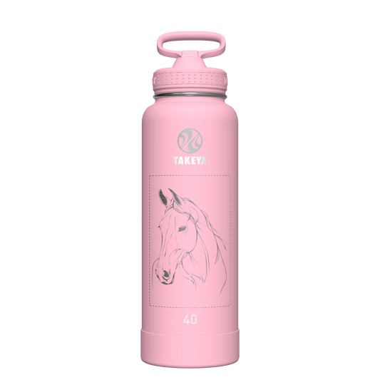 Actives Water Bottle With Straw Lid - customized