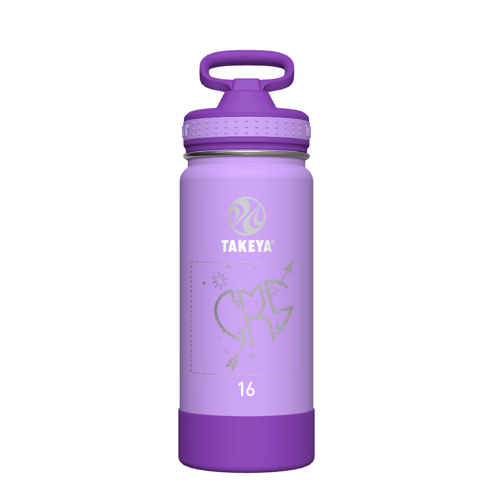 Actives Kids Water Bottle With Straw Lid - customized