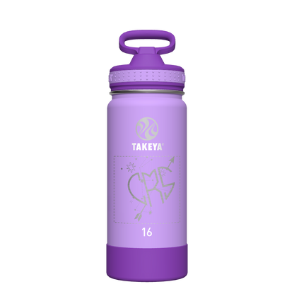 Actives Kids Water Bottle With Straw Lid - customized