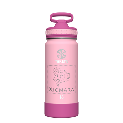 Actives Kids Water Bottle With Straw Lid - customized