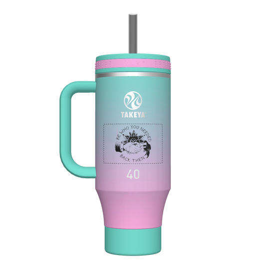 40oz Ombre Straw Tumbler - customized